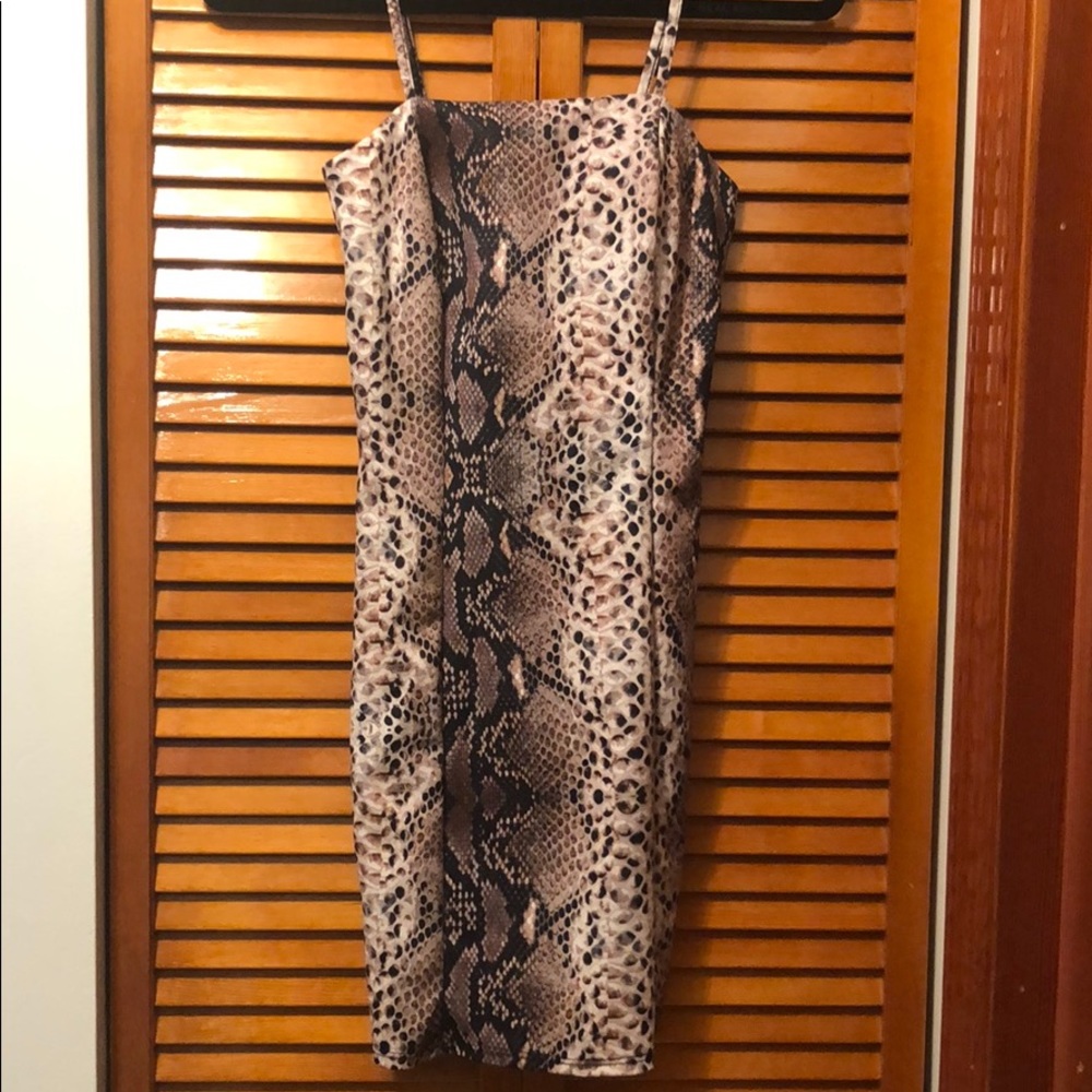 Snake Print Dress